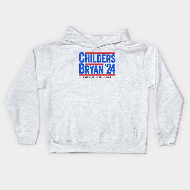 Childers Bryan 2024 - Funny Political Gift Kids Hoodie by Sarjonello